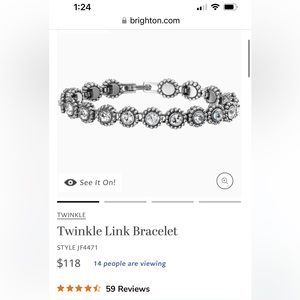 Gorgeous Twinkle Link Bracelet from Brighton